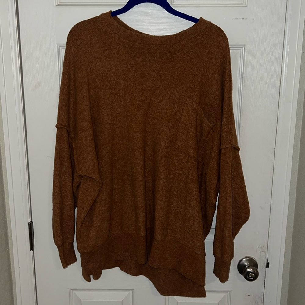 Orange oversized sweater